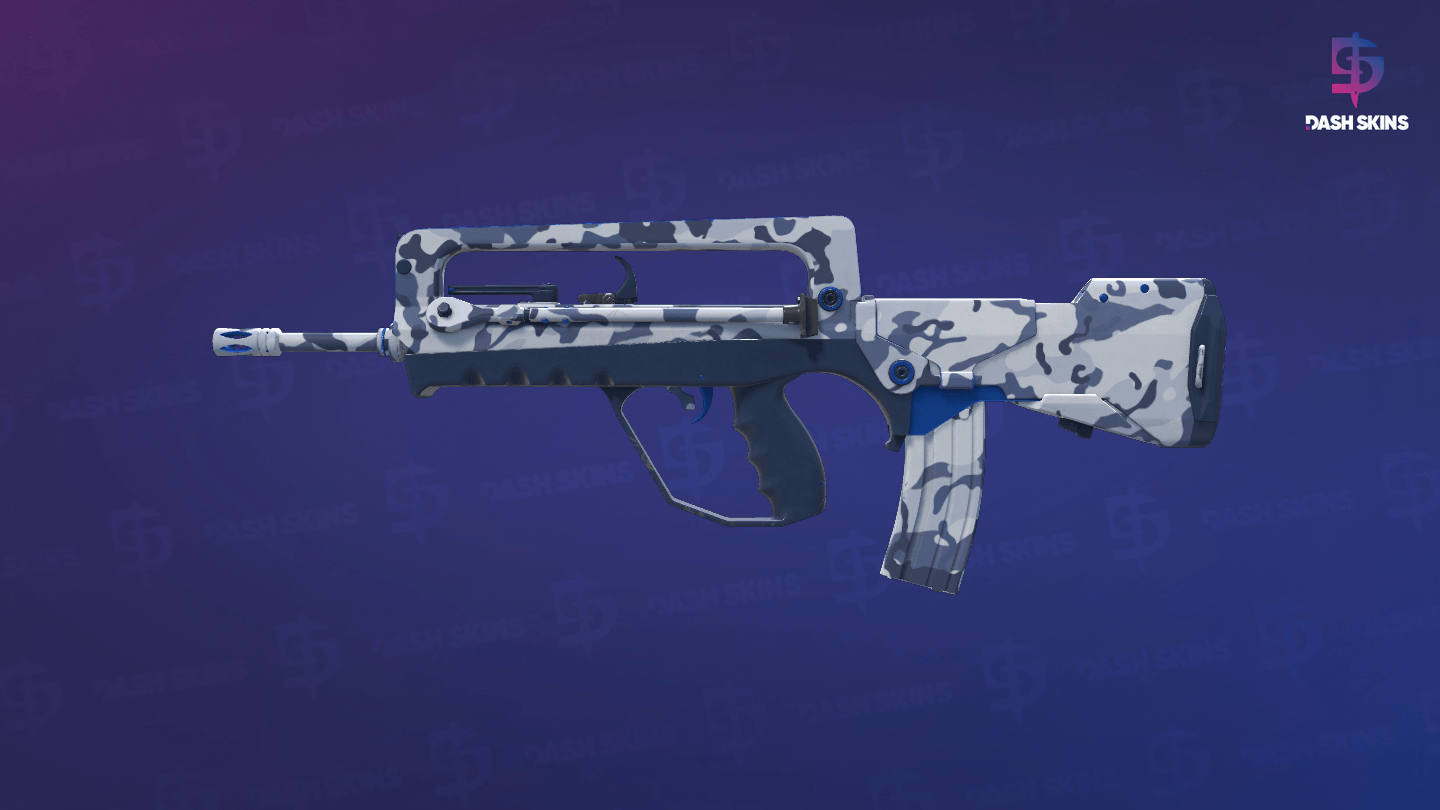 FAMAS | Yeti Camo (Minimal Wear) Screenshot Playside