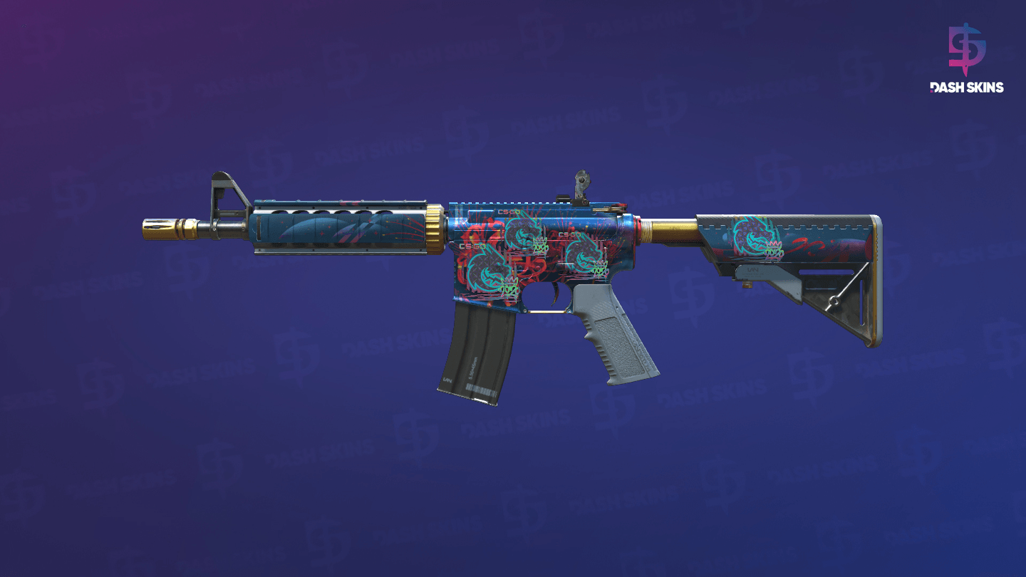 M4A4 | Spider Lily (Minimal Wear) Screenshot Playside