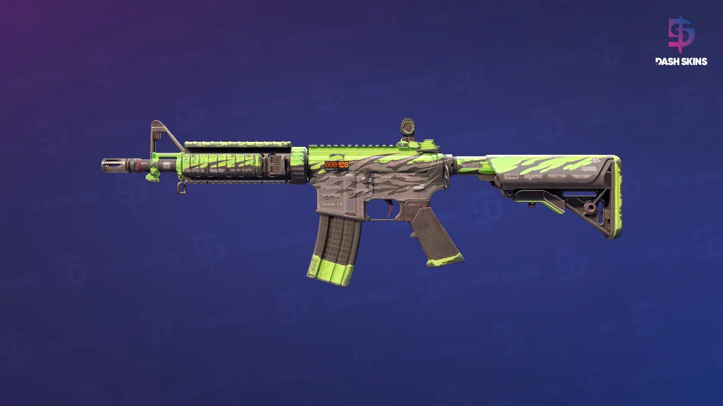 StatTrak™ M4A4 | Full Throttle (Battle-Scarred) Screenshot Playside