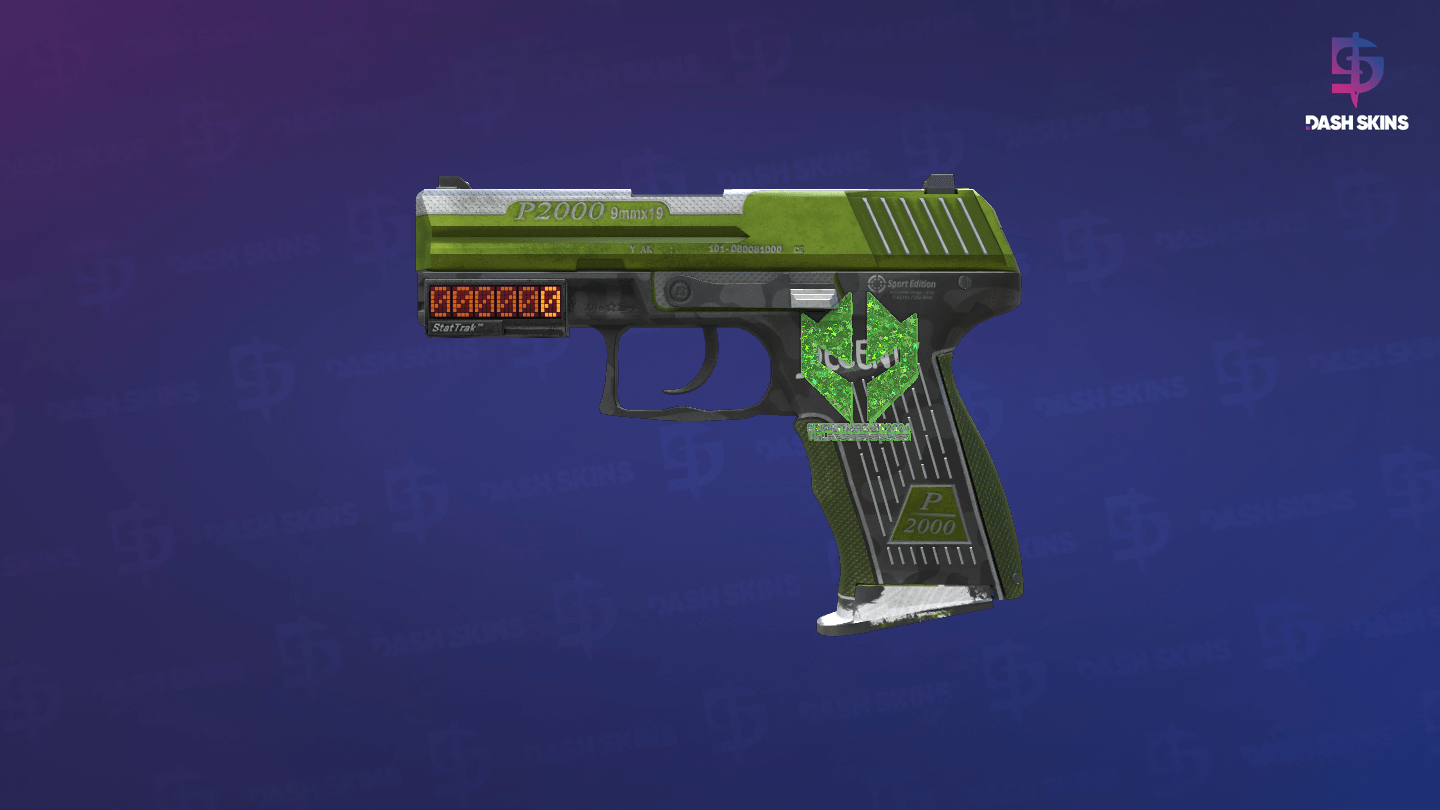 StatTrak™ P2000 | Turf (Well-Worn) Screenshot Playside