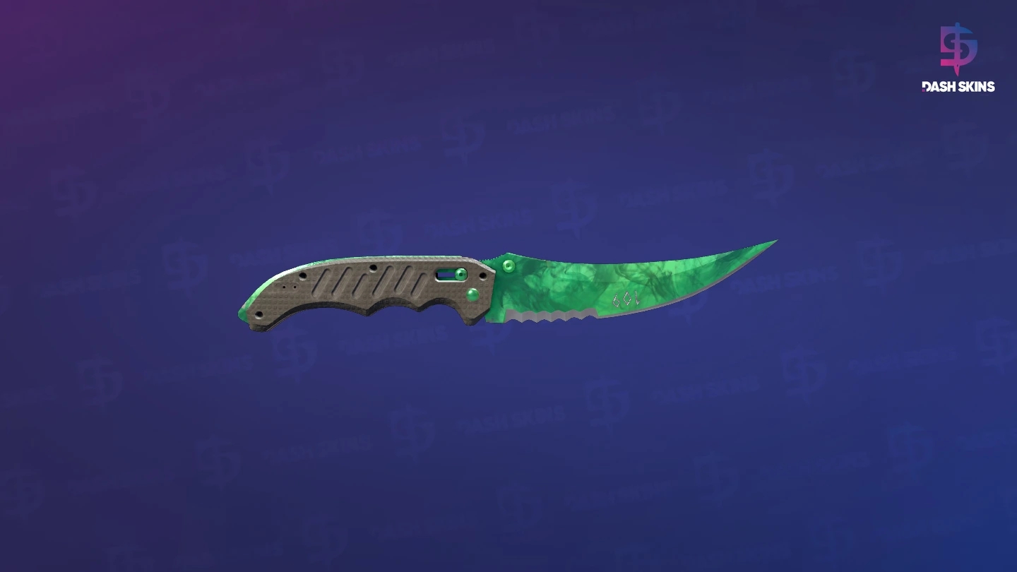 ★ StatTrak™ Flip Knife | Gamma Doppler (Factory New) - Emerald Screenshot Playside