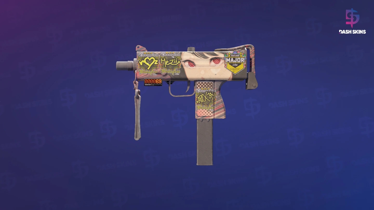 StatTrak™ MAC-10 | Sakkaku (Well-Worn) Screenshot Playside