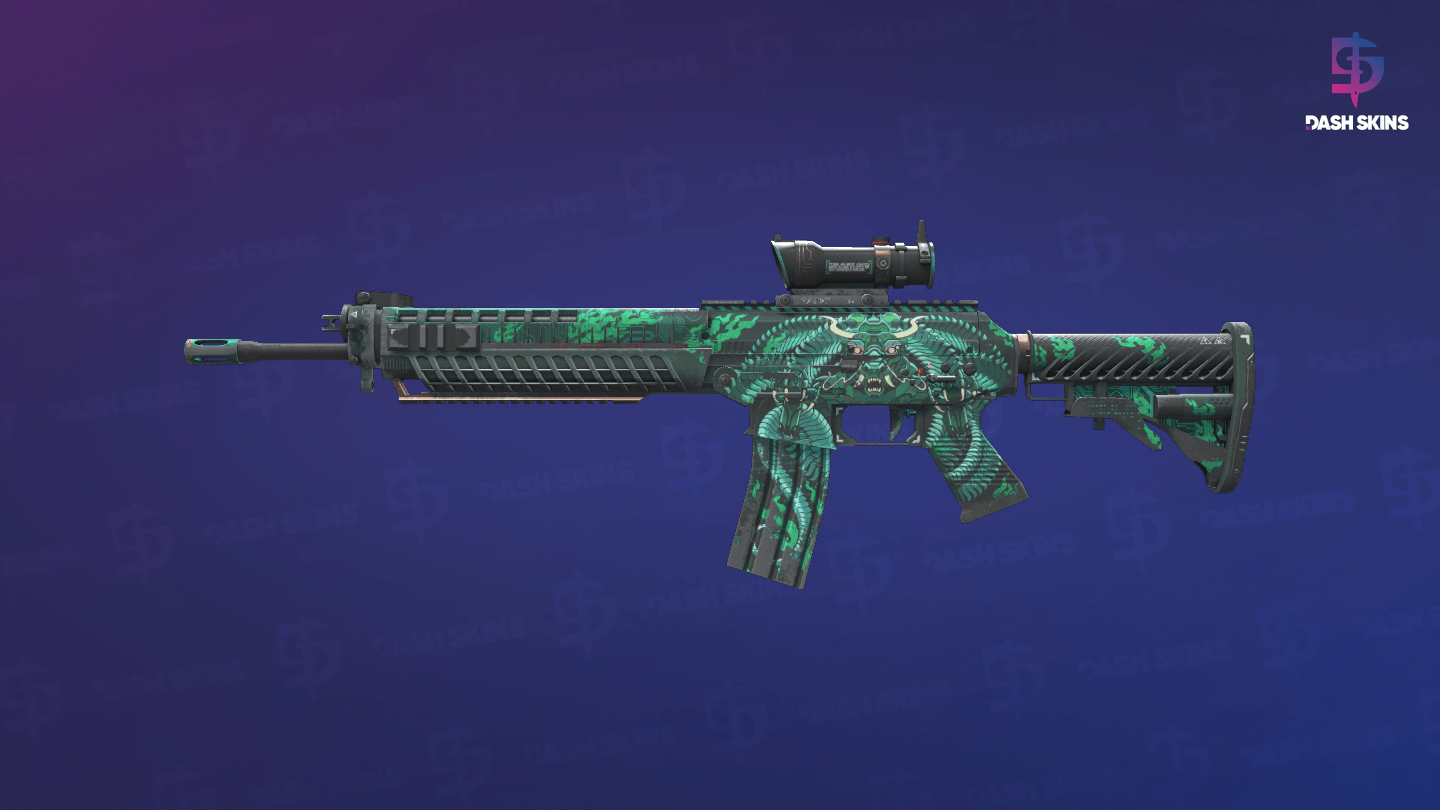 SG 553 | Dragon Tech (Field-Tested) Screenshot Playside