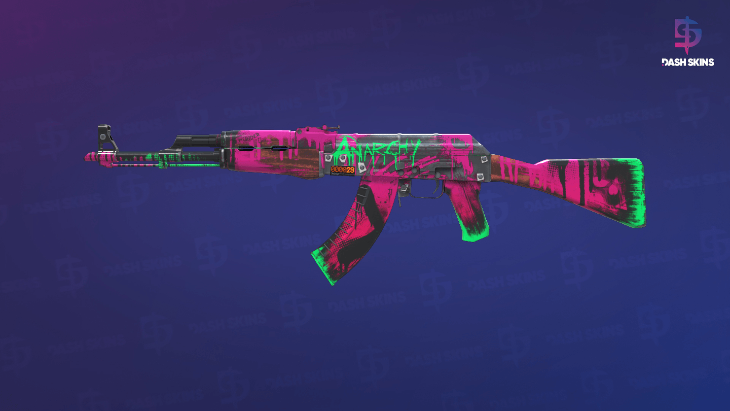 StatTrak™ AK-47 | Neon Revolution (Minimal Wear) Screenshot Playside
