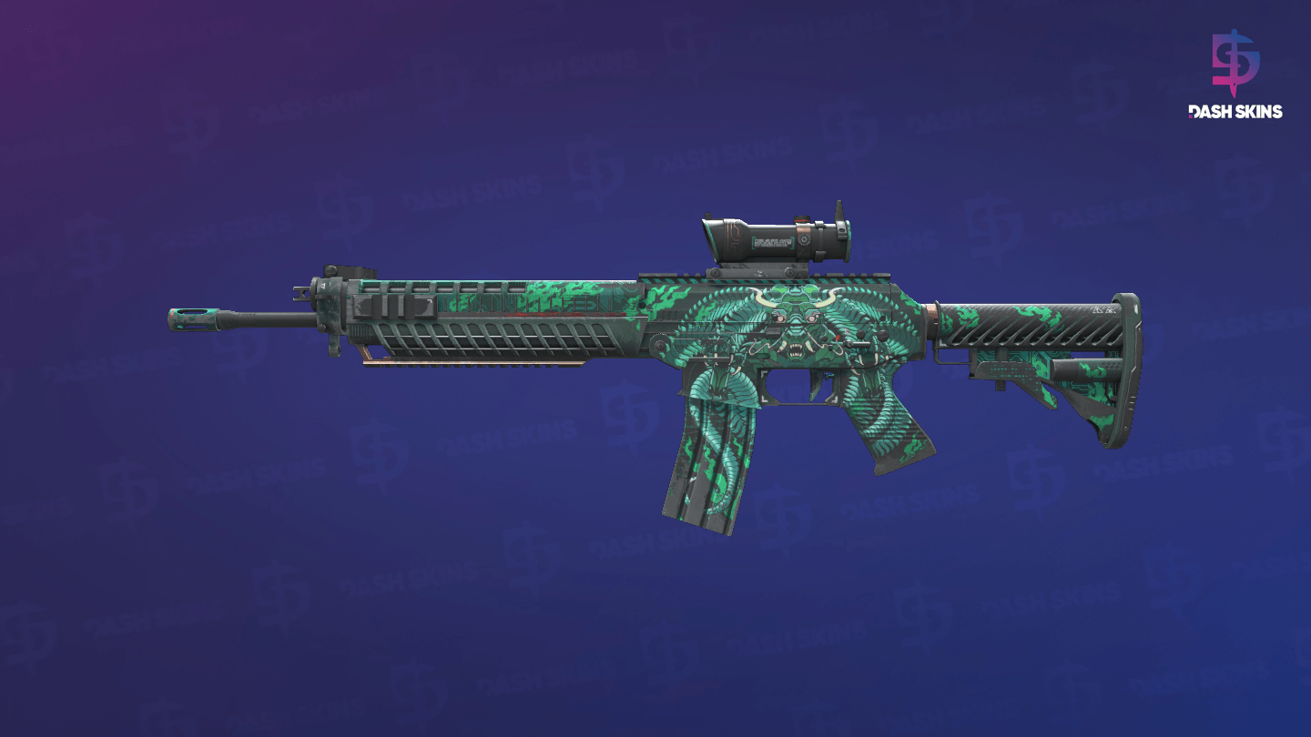 SG 553 | Dragon Tech (Field-Tested) Screenshot Playside