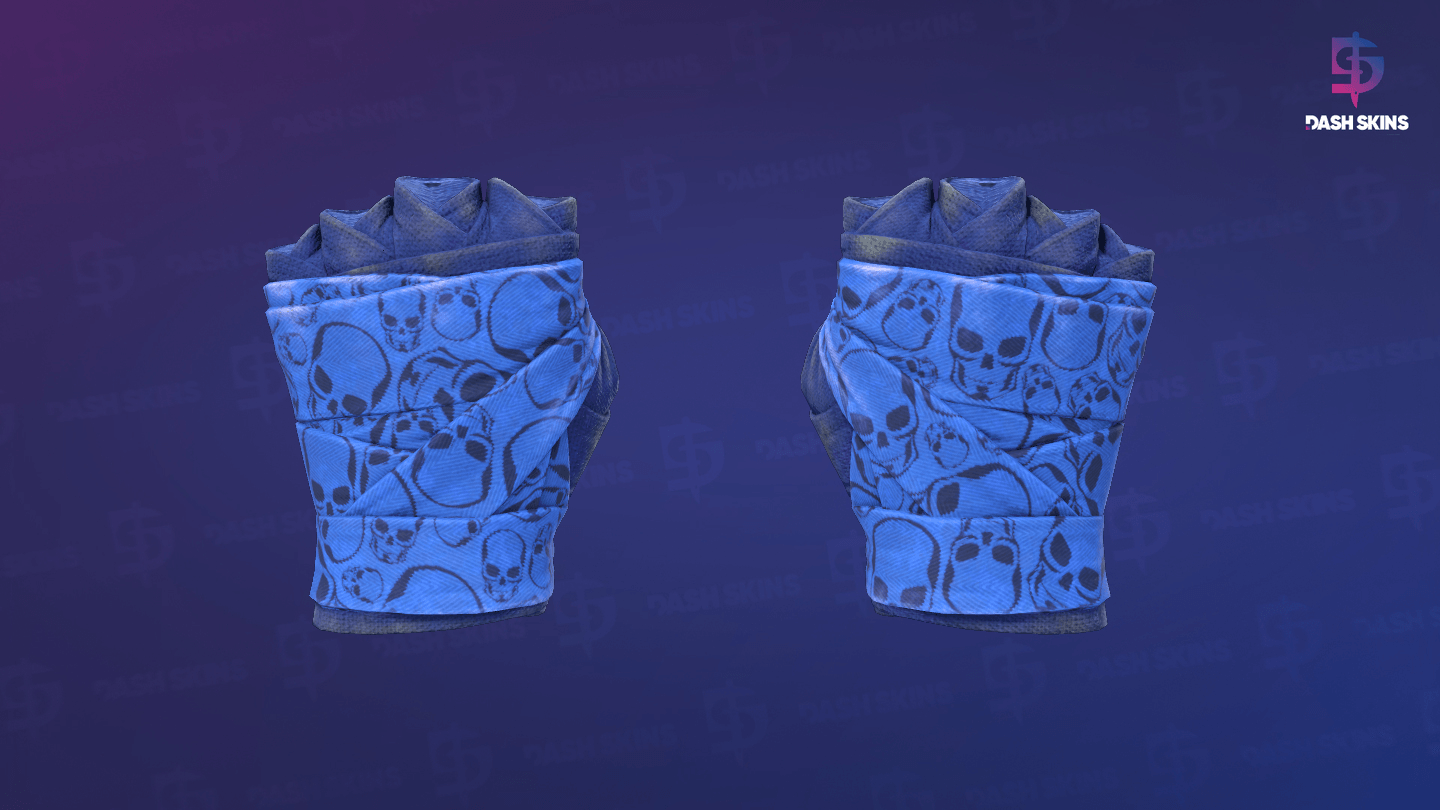 ★ Hand Wraps | Cobalt Skulls (Field-Tested) Screenshot Playside