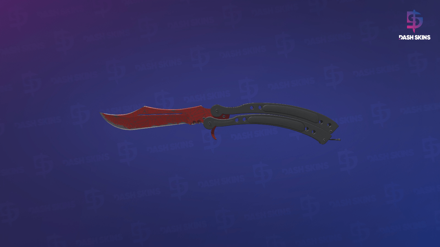 ★ Butterfly Knife | Crimson Web (Field-Tested) Screenshot Playside