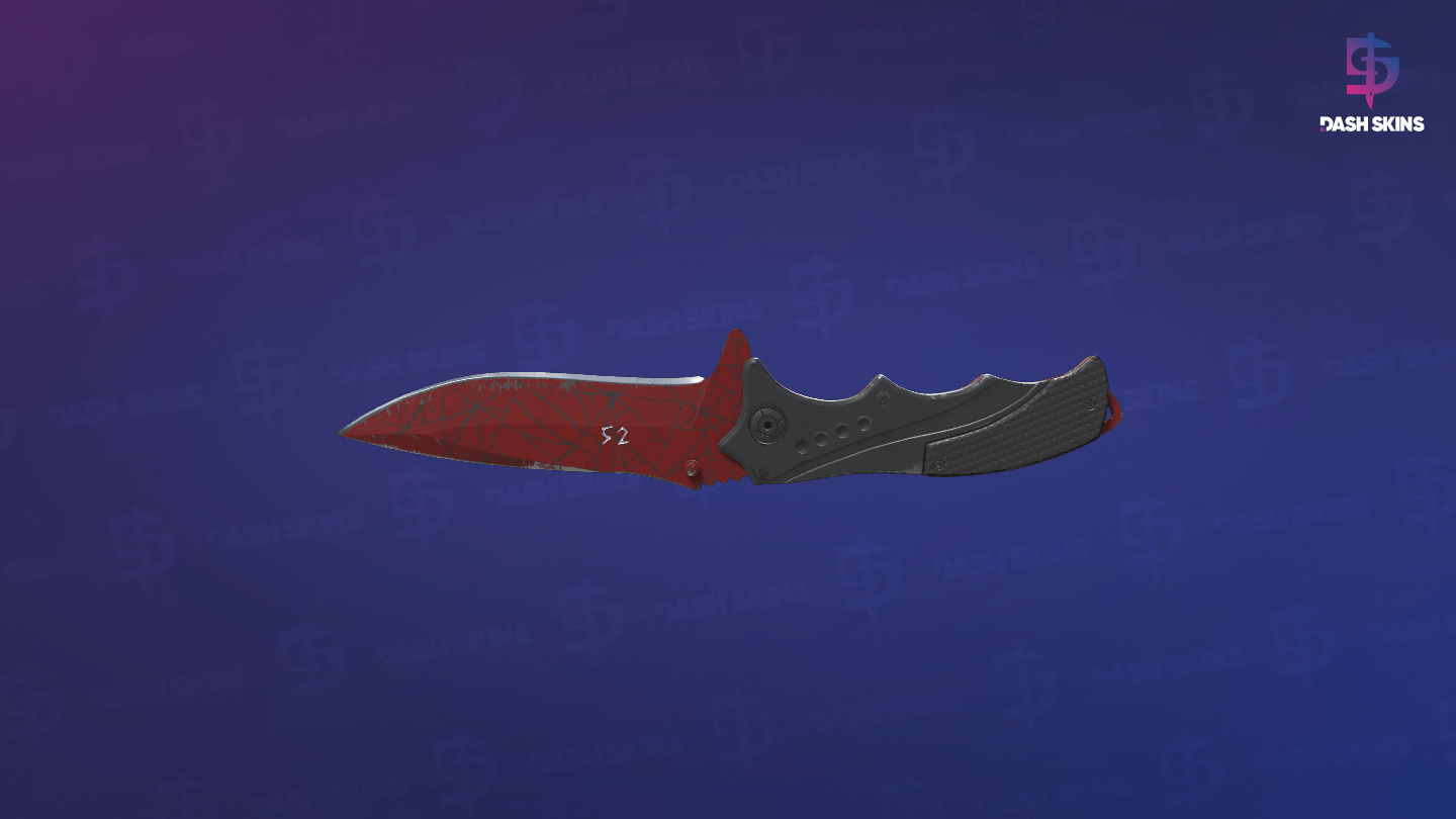 ★ StatTrak™ Nomad Knife | Crimson Web (Well-Worn) Screenshot Playside