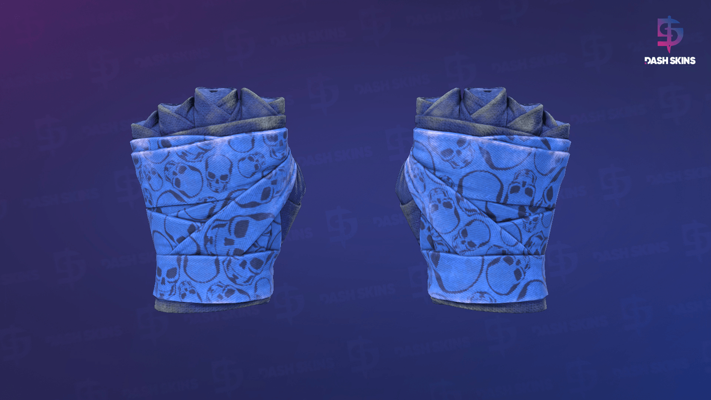 ★ Hand Wraps | Cobalt Skulls (Battle-Scarred) Screenshot Playside