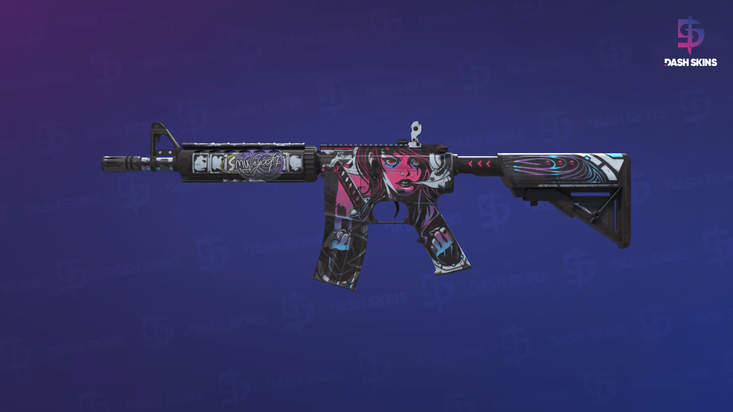 M4A4 | Neo-Noir (Battle-Scarred) Screenshot Playside