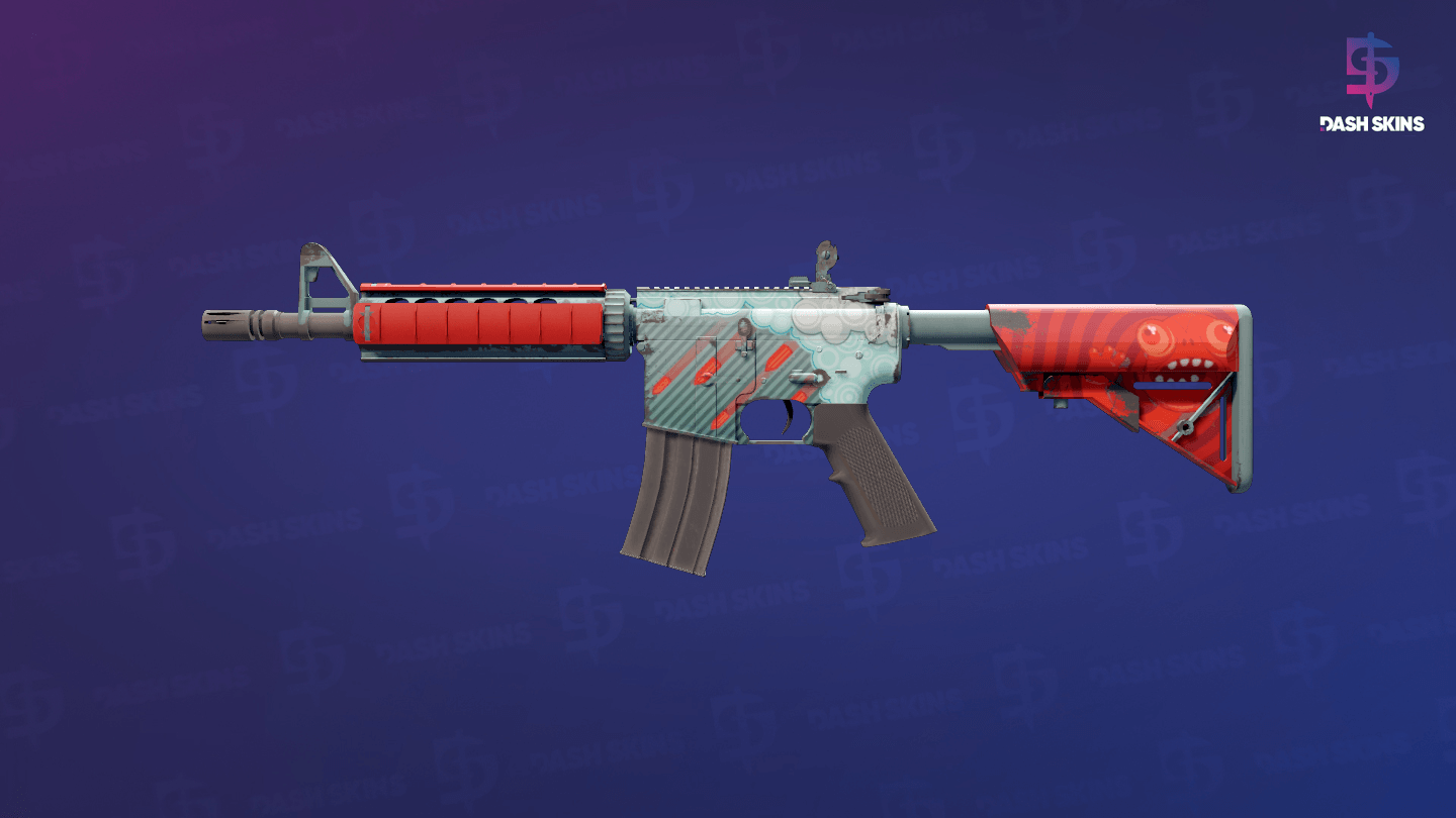 M4A4 | Bullet Rain (Minimal Wear) Screenshot Playside