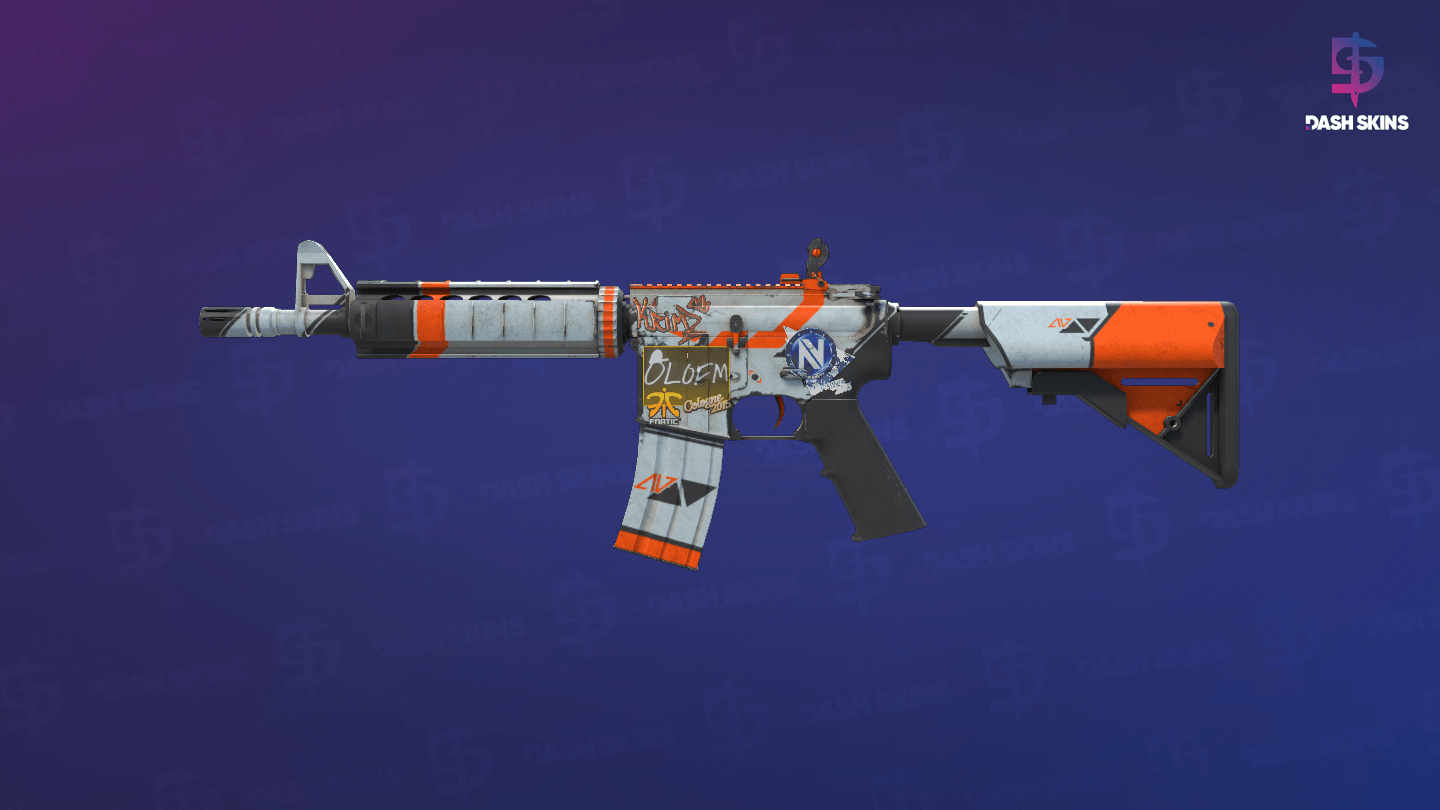 M4A4 | Asiimov (Battle-Scarred) Screenshot Playside