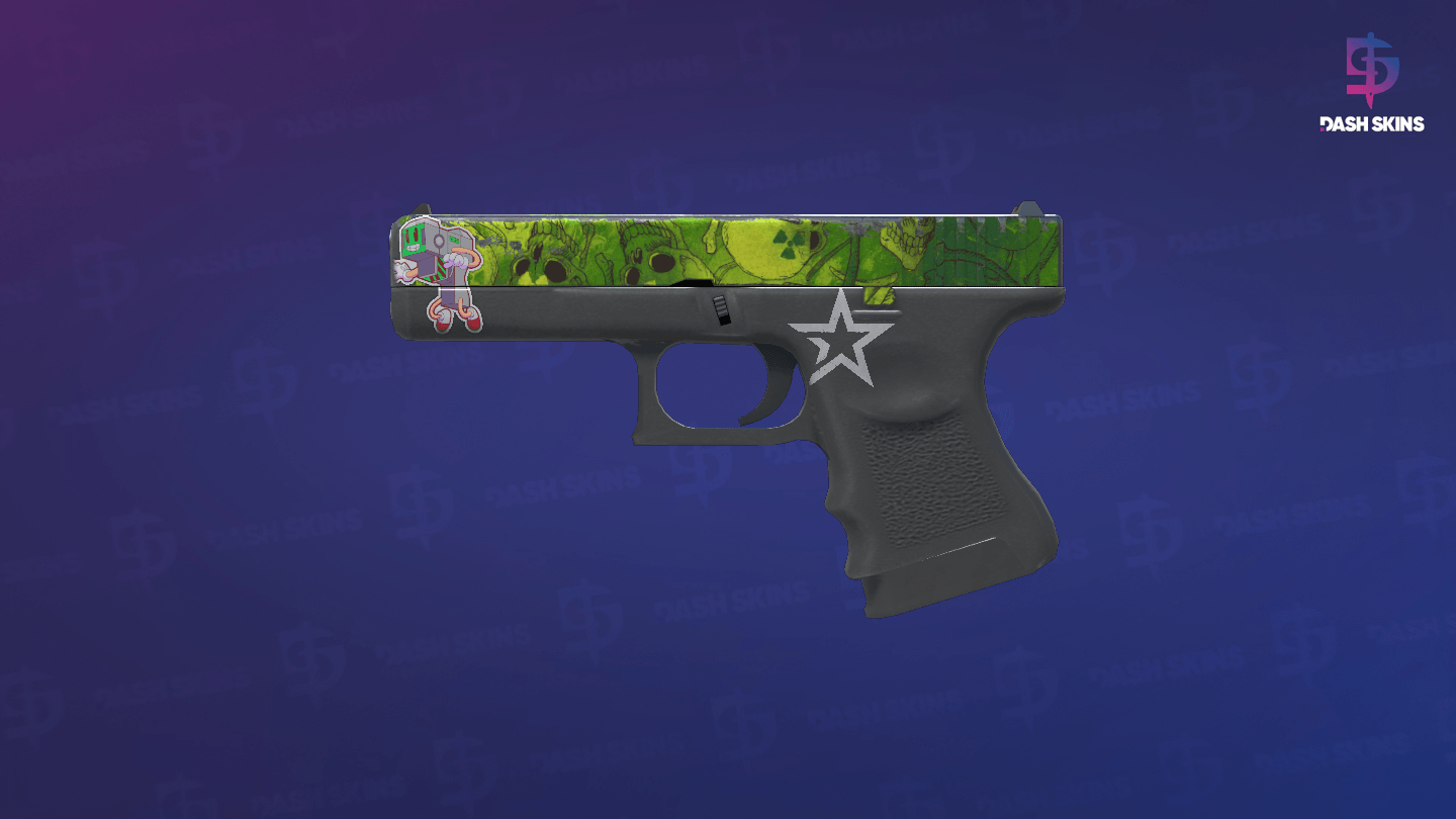 Glock-18 | Nuclear Garden (Battle-Scarred) Screenshot Playside
