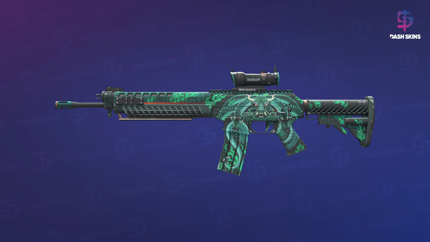 SG 553 | Dragon Tech (Factory New) Screenshot Playside