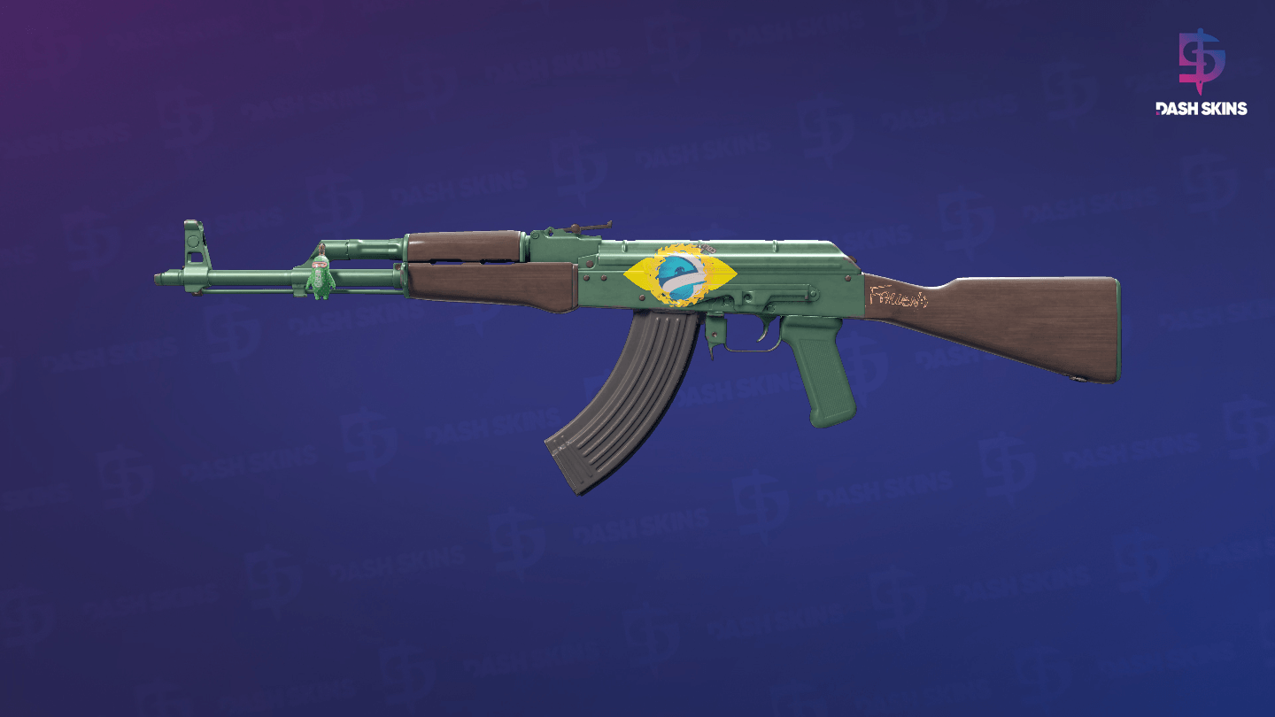 AK-47 | Wintergreen (Minimal Wear) Screenshot Playside