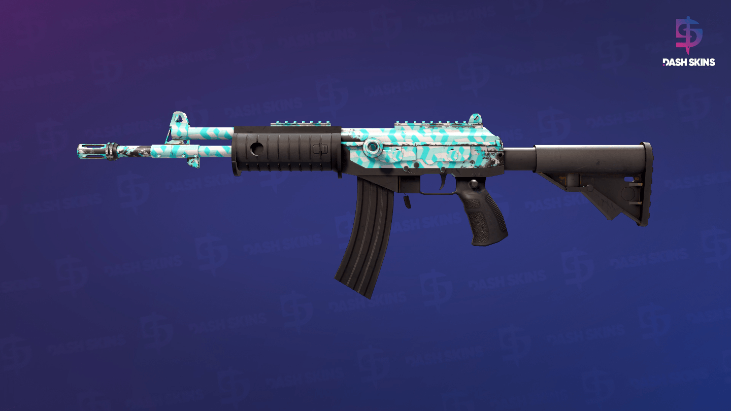 Galil AR | Aqua Terrace (Minimal Wear) Screenshot Playside