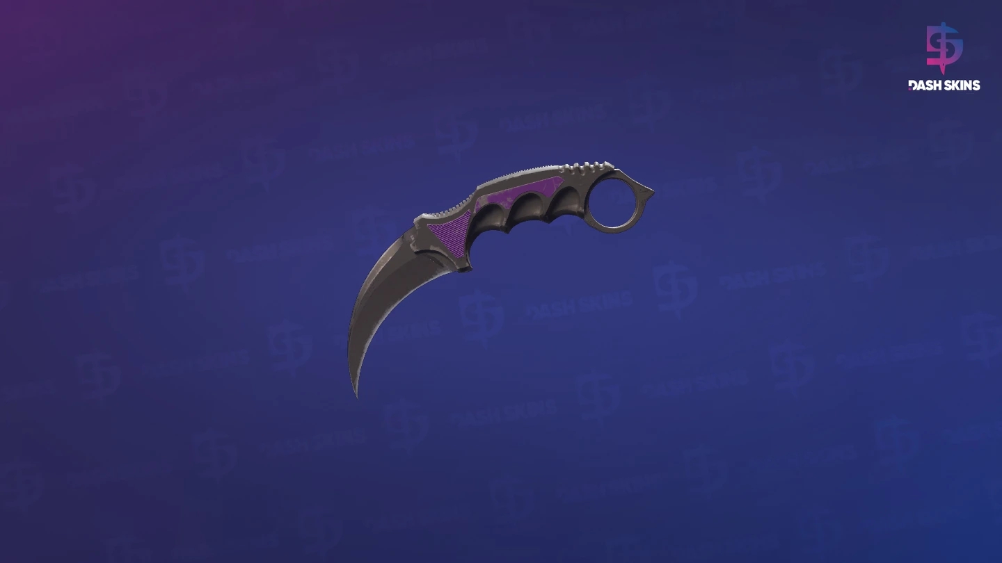 ★ Karambit | Ultraviolet (Well-Worn) Screenshot Playside