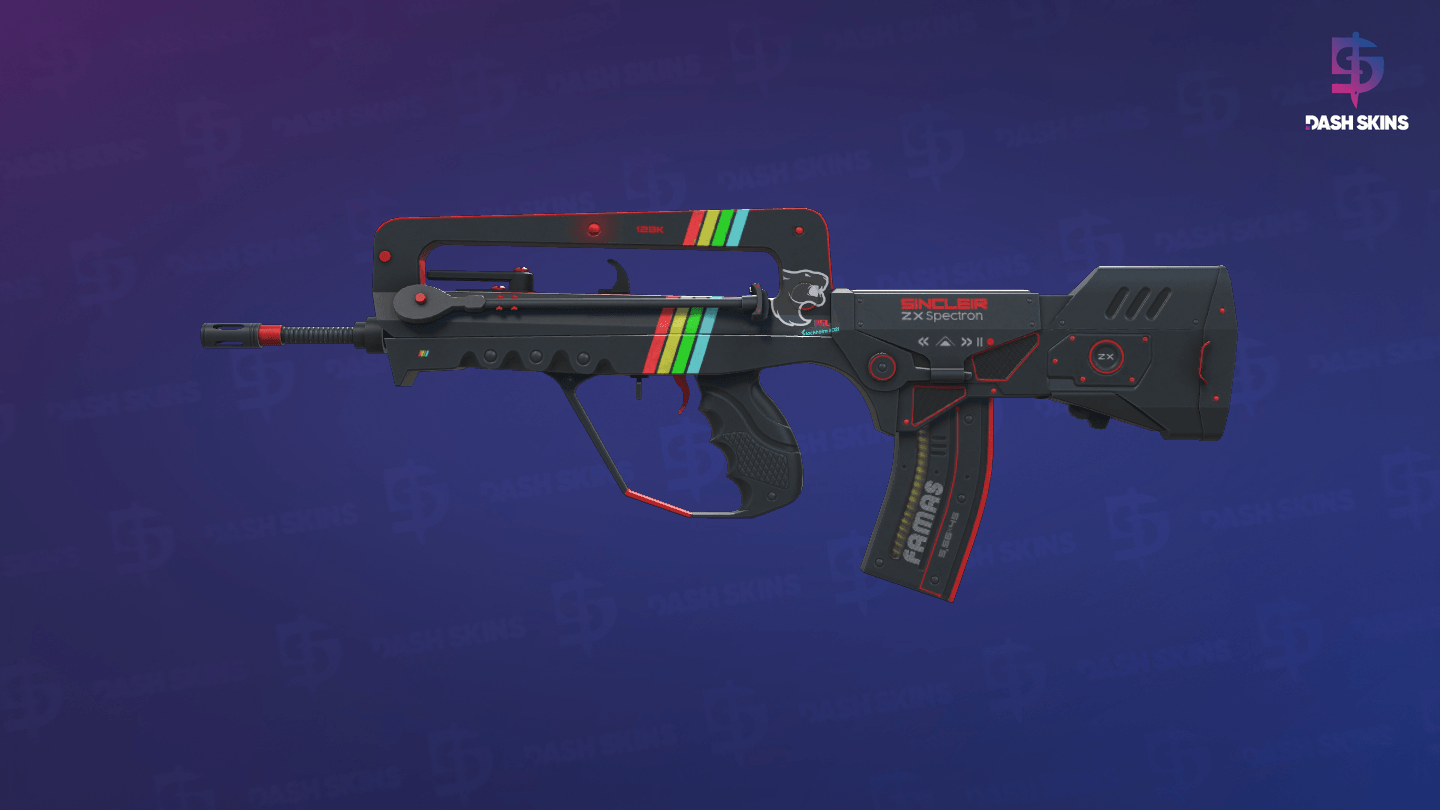 FAMAS | ZX Spectron (Well-Worn) Screenshot Playside