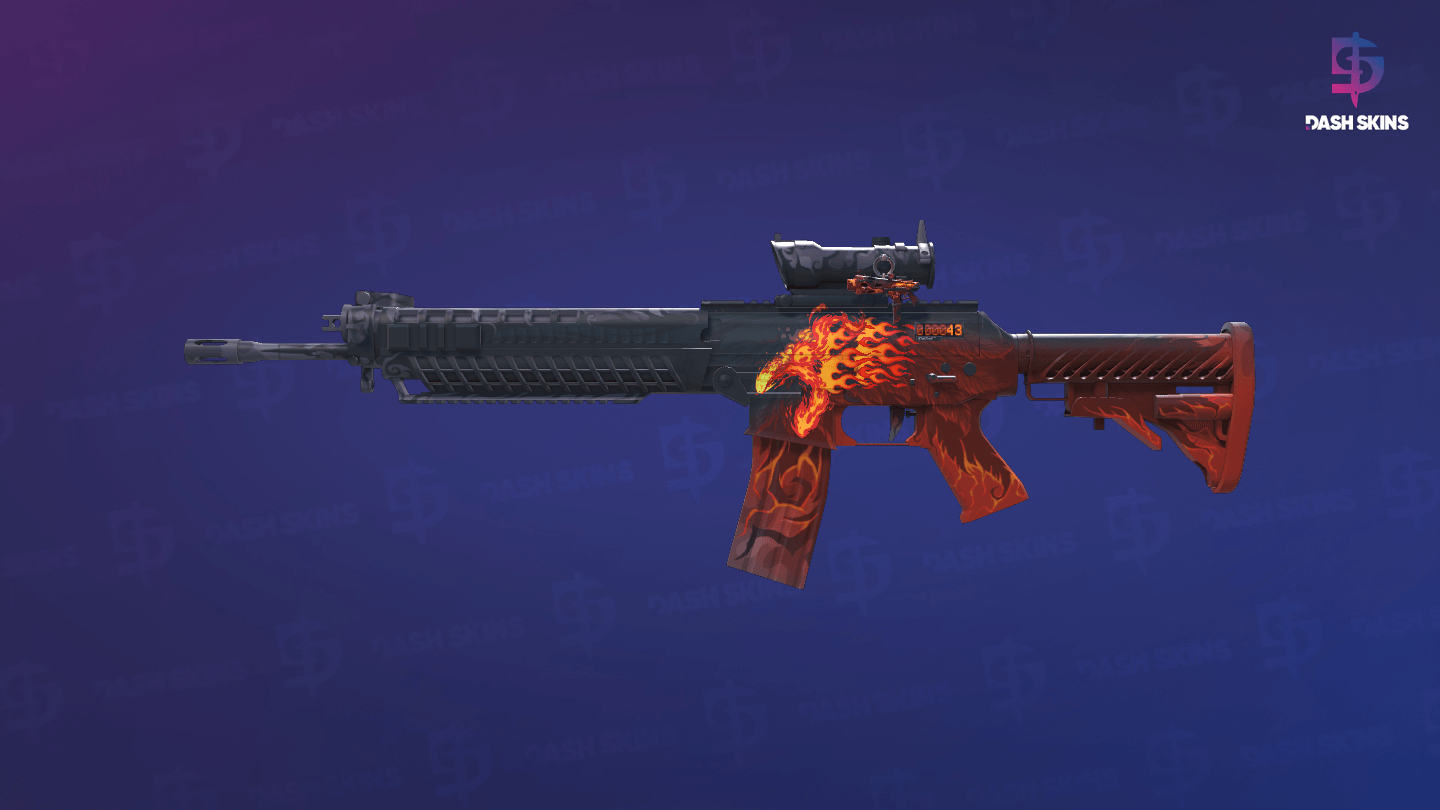 StatTrak™ SG 553 | Darkwing (Minimal Wear) Screenshot Playside