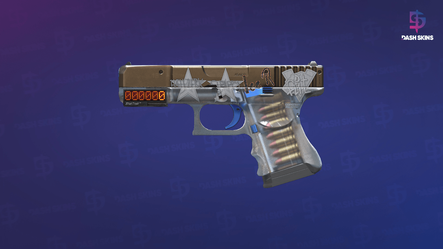 StatTrak™ Glock-18 | Clear Polymer (Minimal Wear) Screenshot Playside