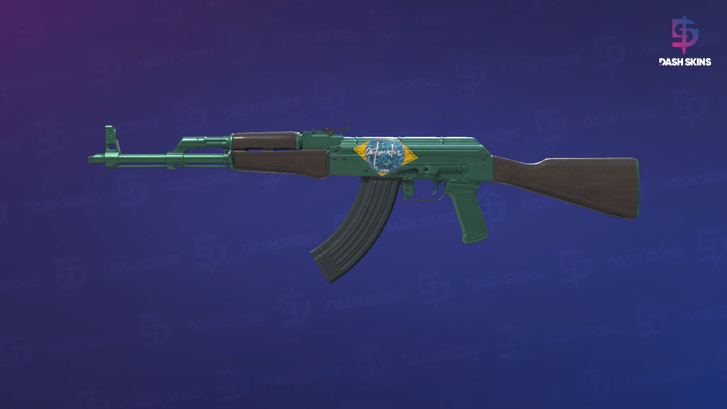 AK-47 | Wintergreen (Minimal Wear) Screenshot Playside