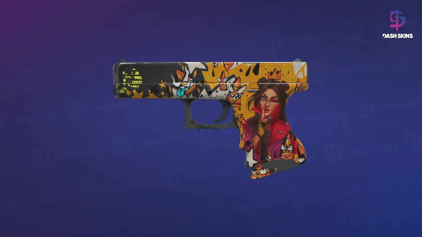 Glock-18 | Bullet Queen (Well-Worn) Screenshot Playside