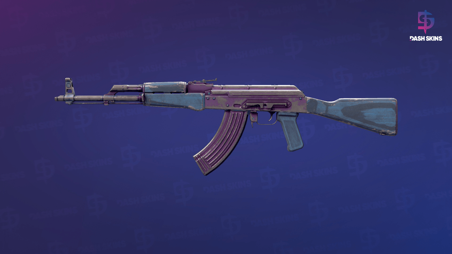 AK-47 | Midnight Laminate (Battle-Scarred) Screenshot Playside