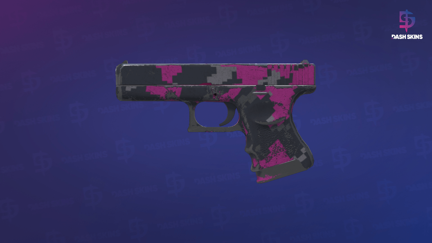Souvenir Glock-18 | Pink DDPAT (Battle-Scarred) Screenshot Playside