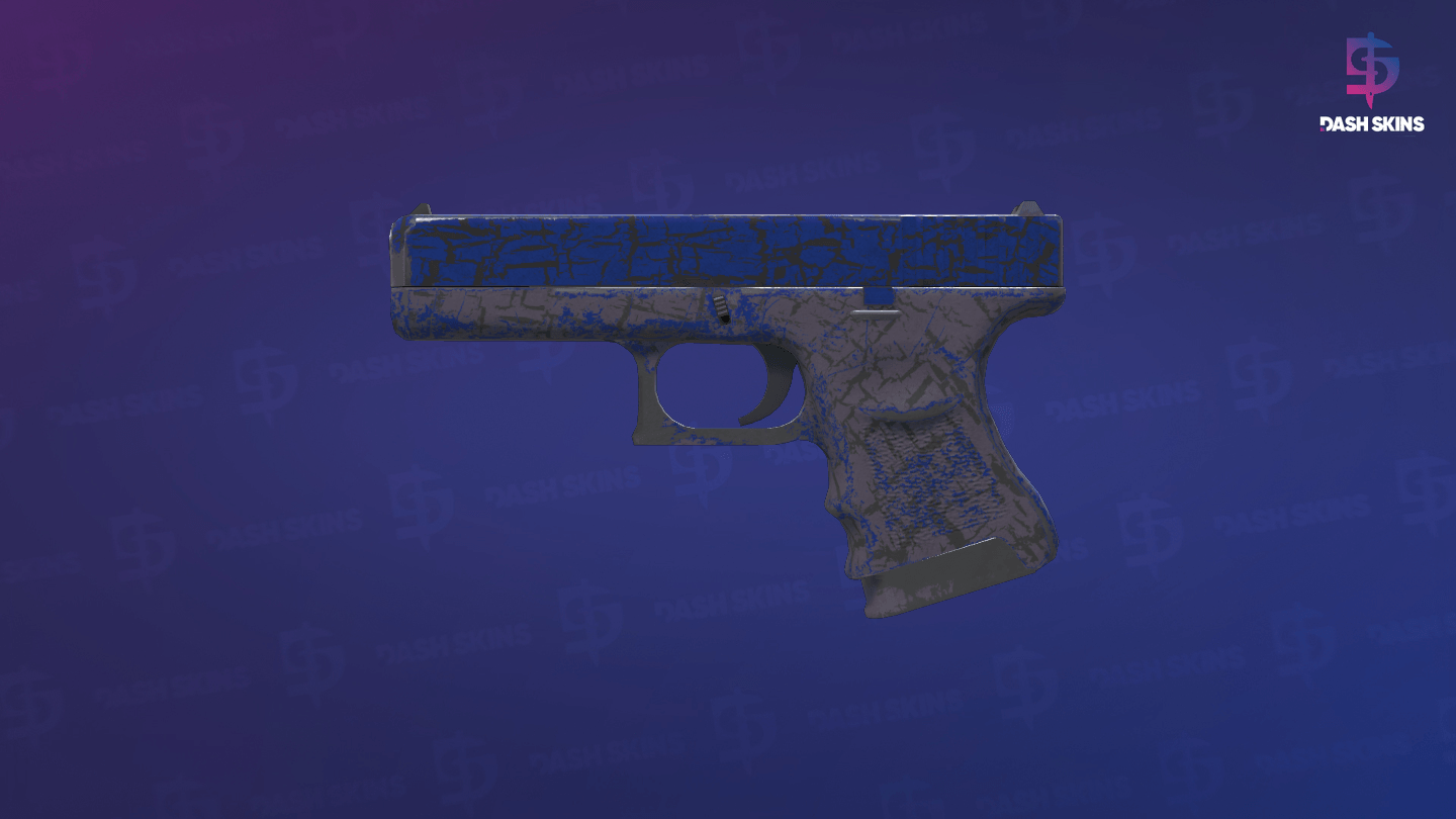 Glock-18 | Blue Fissure (Well-Worn) Screenshot Playside
