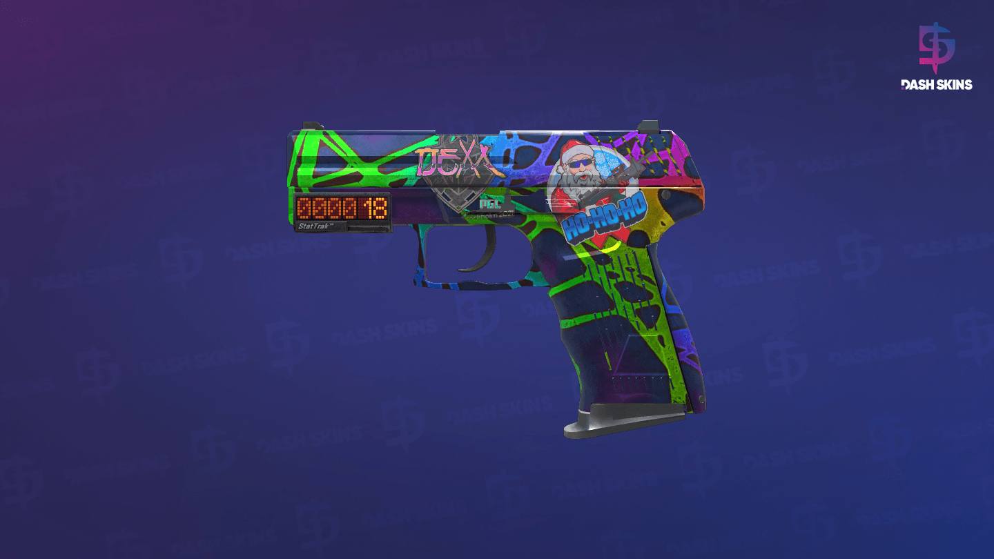StatTrak™ P2000 | Acid Etched (Field-Tested) Screenshot Playside