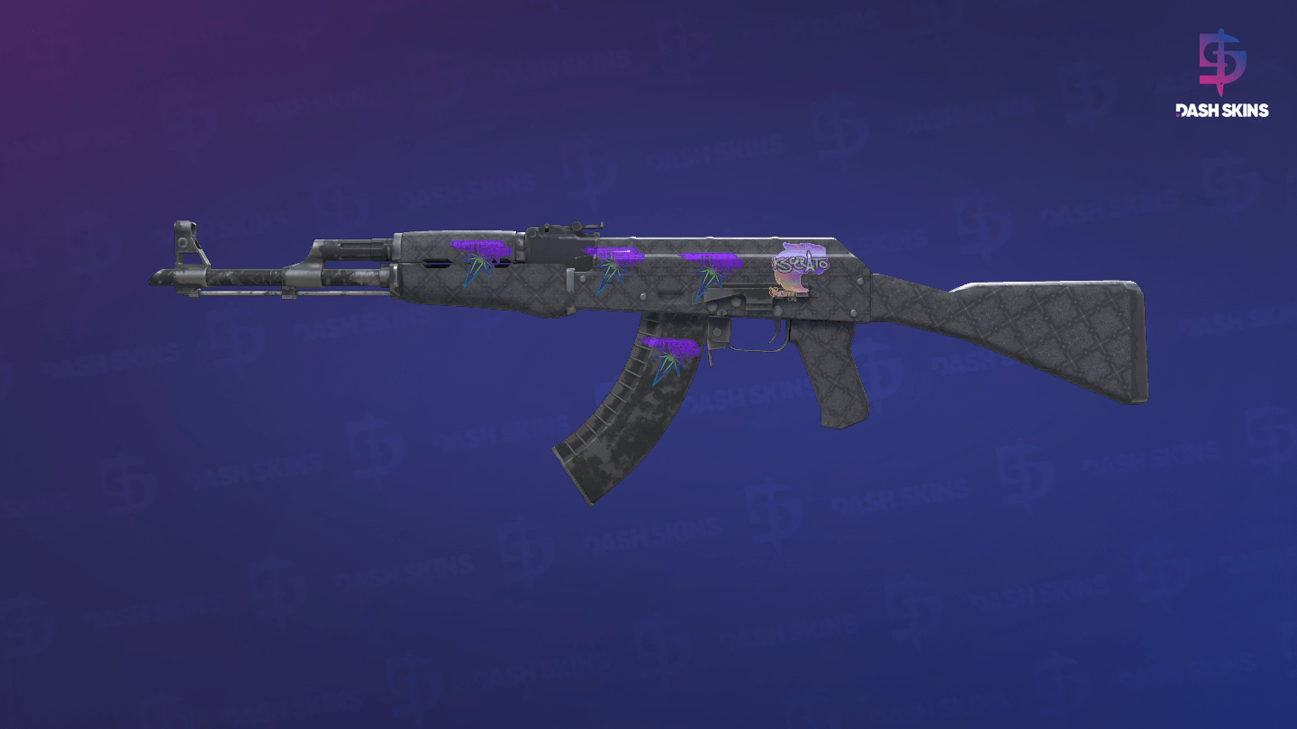 AK-47 | Baroque Purple (Well-Worn) Screenshot Playside