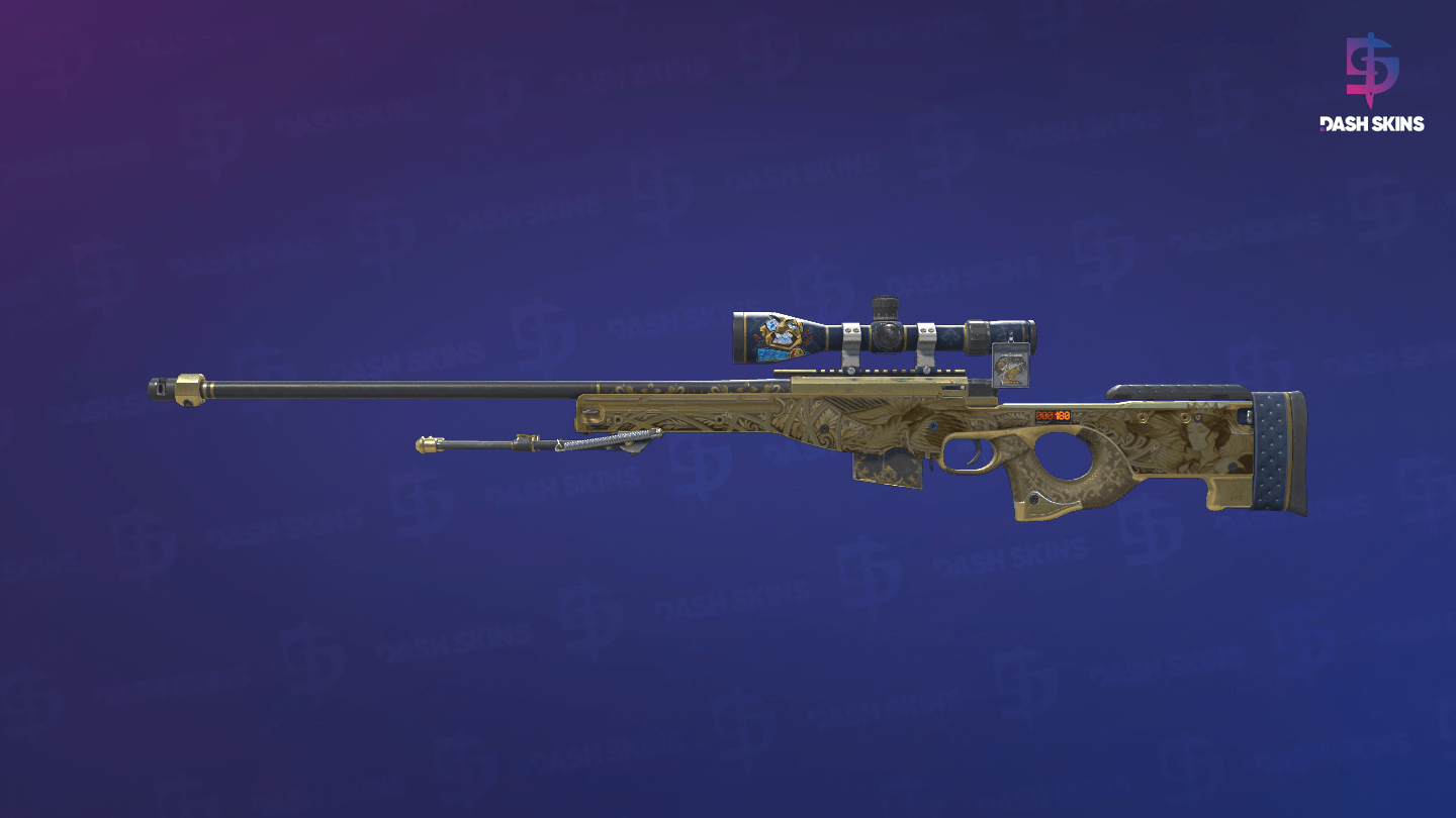 StatTrak™ AWP | Queen's Gambit (Well-Worn) Screenshot Playside
