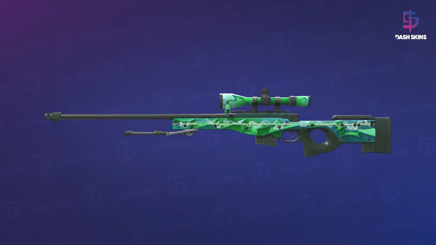AWP | Green Energy (Minimal Wear) Screenshot Playside