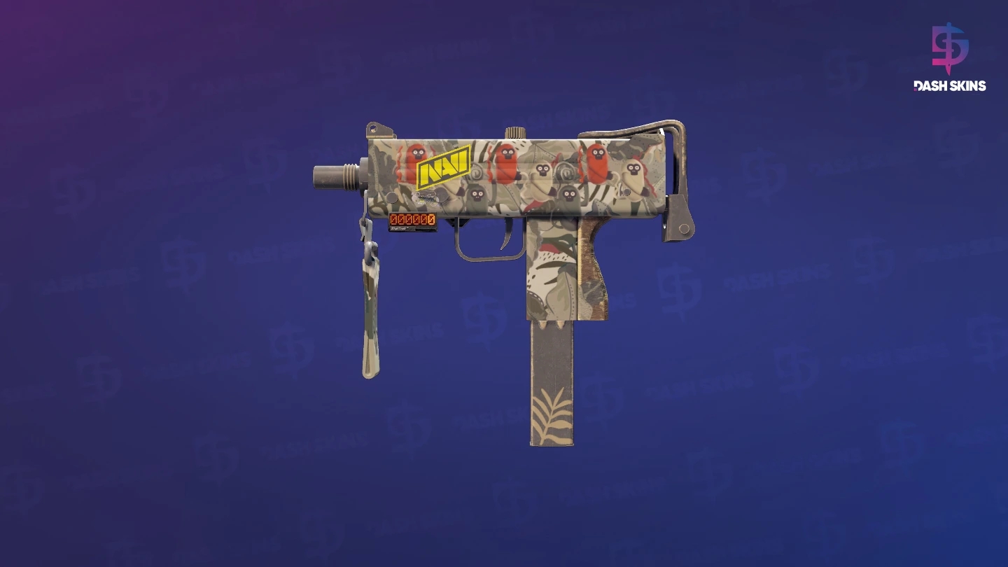 StatTrak™ MAC-10 | Monkeyflage (Minimal Wear) Screenshot Playside
