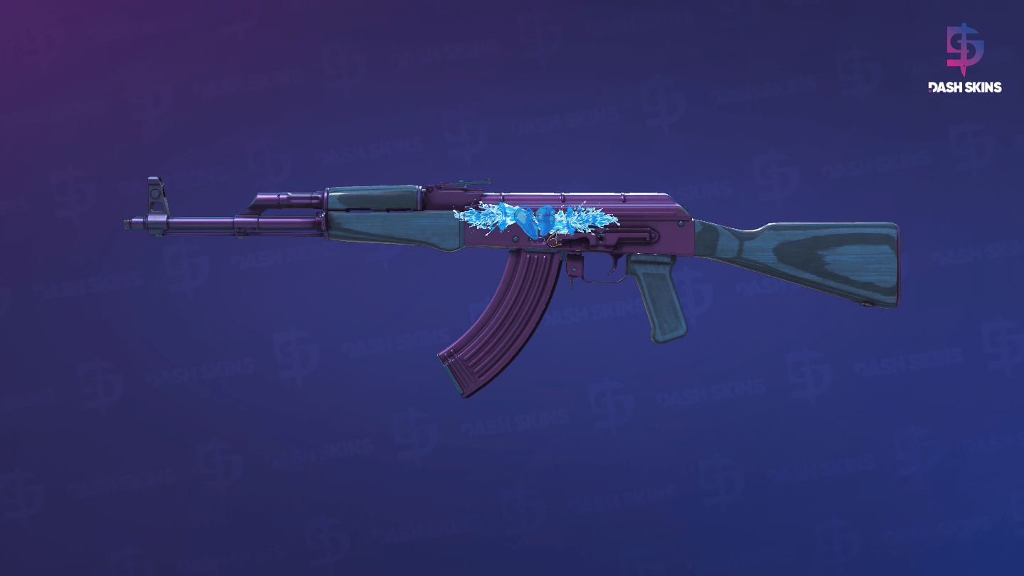 AK-47 | Midnight Laminate (Minimal Wear) Screenshot Playside