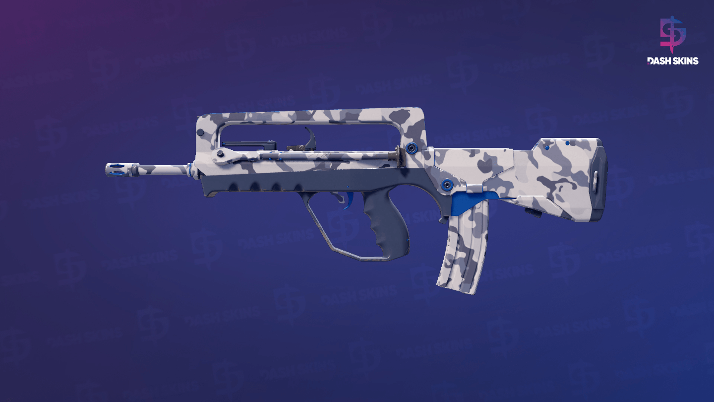 FAMAS | Yeti Camo (Minimal Wear) Screenshot Playside