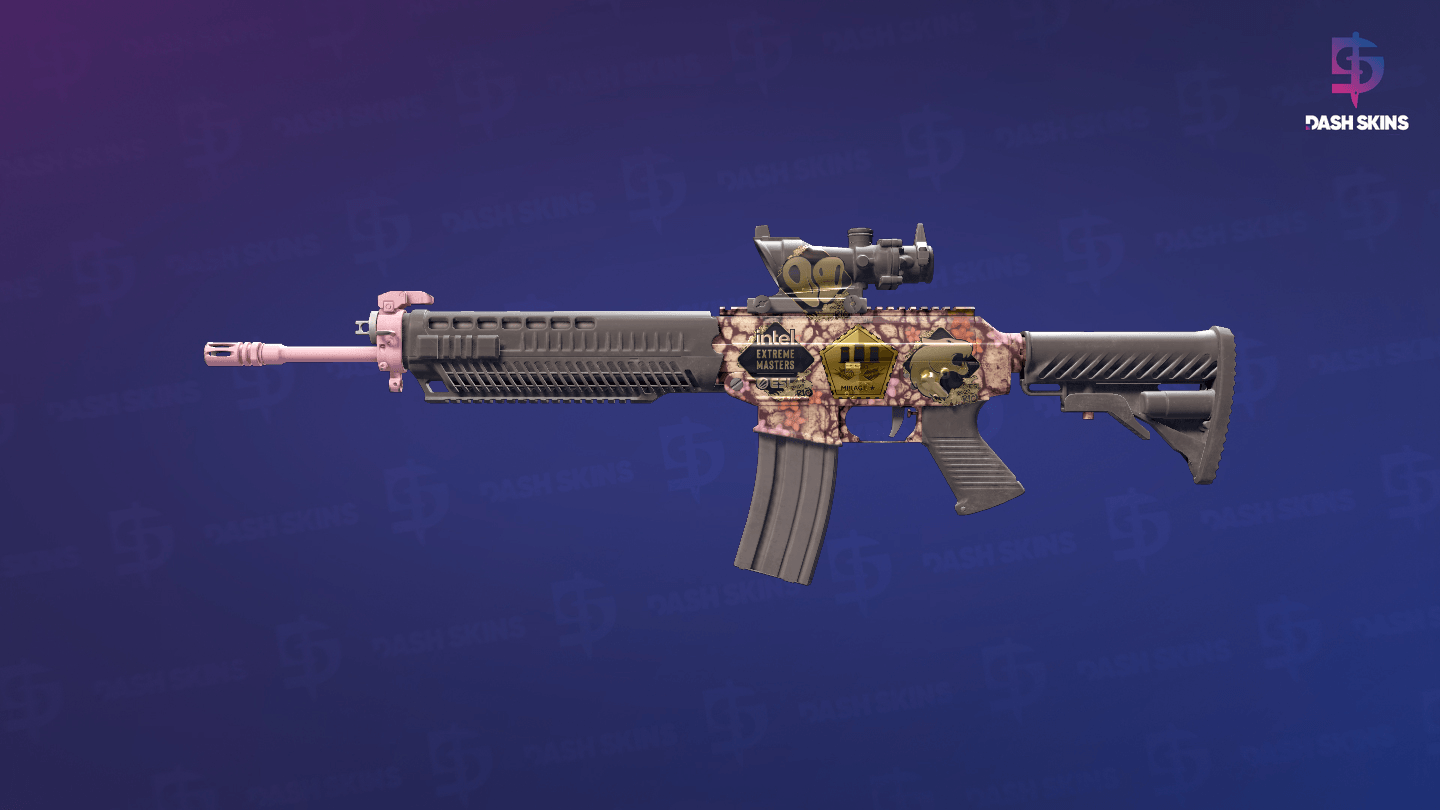 Souvenir SG 553 | Desert Blossom (Minimal Wear) Screenshot Playside