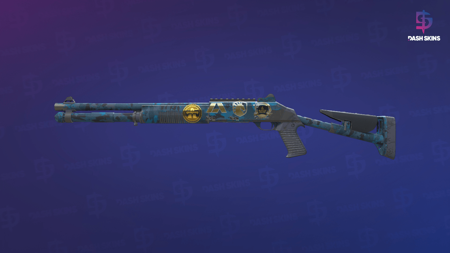 Souvenir XM1014 | VariCamo Blue (Field-Tested) Screenshot Playside