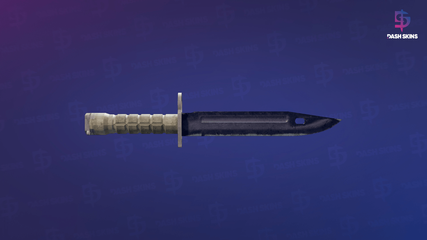 ★ Bayonet | Blue Steel (Battle-Scarred) Screenshot Playside