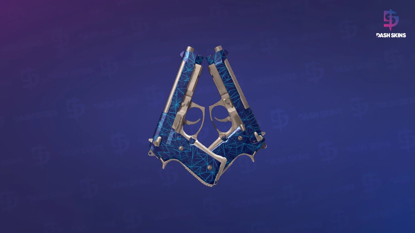 Dual Berettas | Cobalt Quartz (Factory New) Screenshot Playside