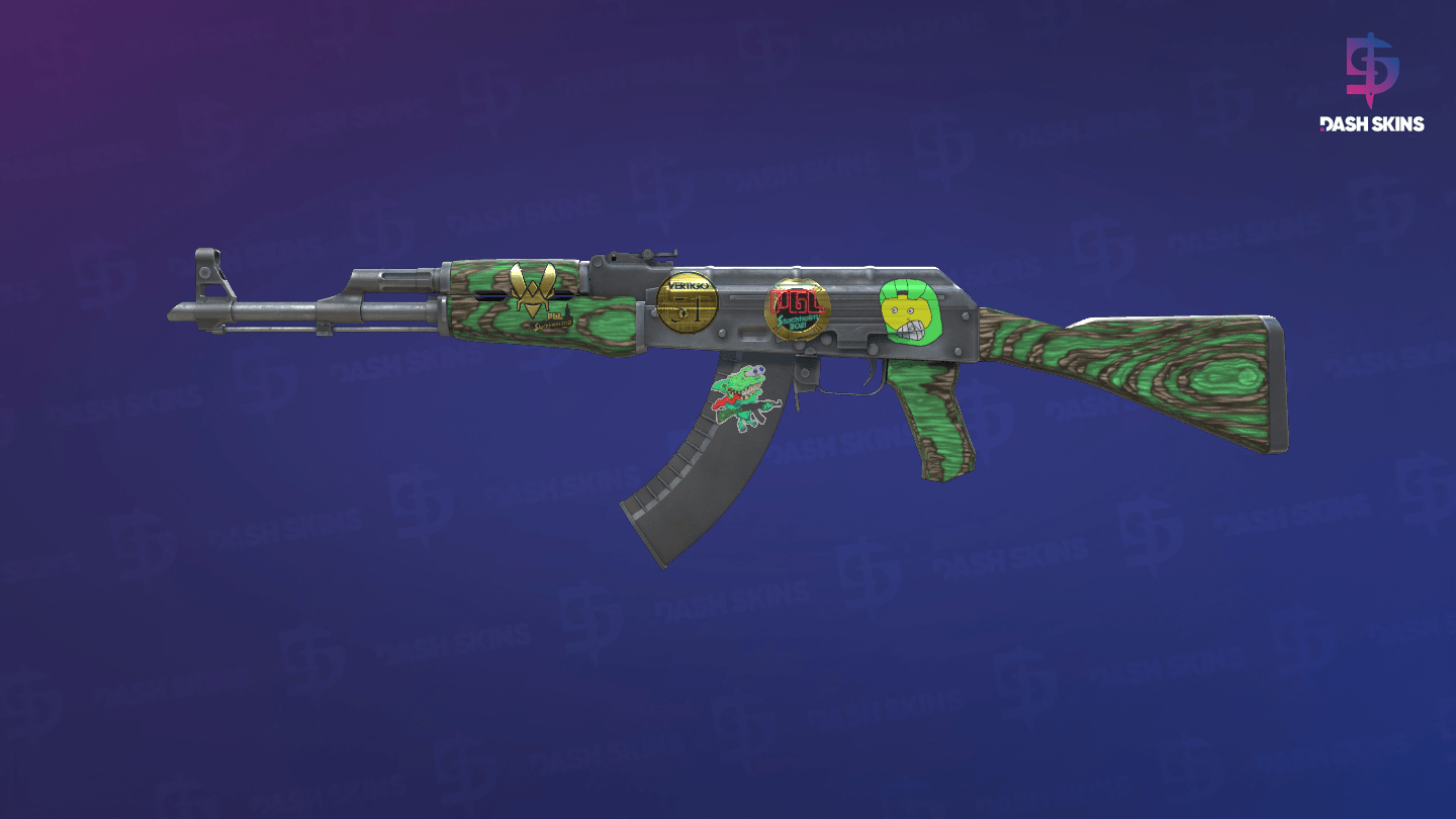 Souvenir AK-47 | Green Laminate (Minimal Wear) Screenshot Playside
