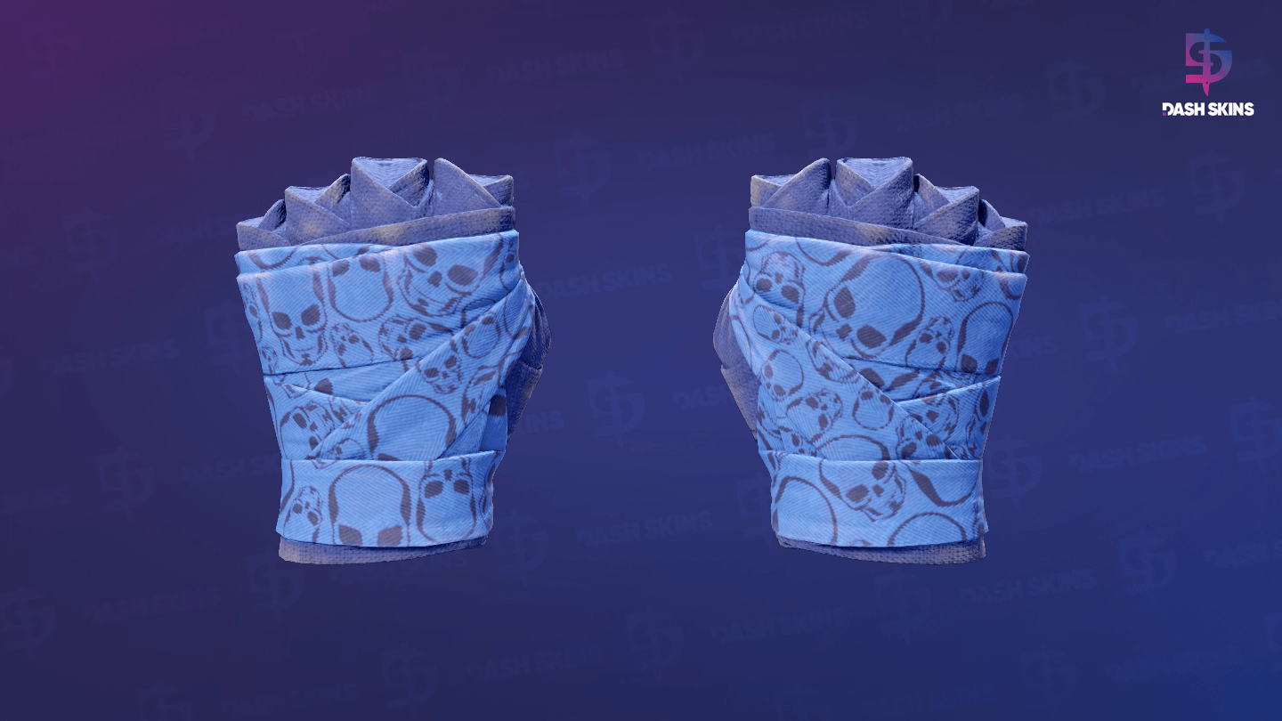 ★ Hand Wraps | Cobalt Skulls (Field-Tested) Screenshot Playside