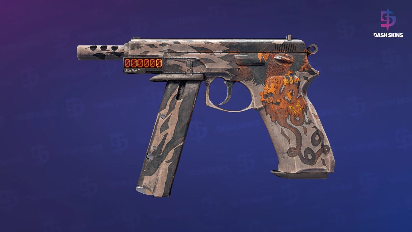 StatTrak™ CZ75-Auto | Circaetus (Well-Worn) Screenshot Playside