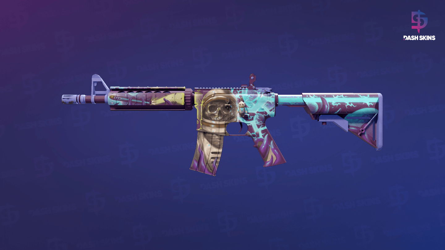 M4A4 | Desolate Space (Well-Worn) Screenshot Playside