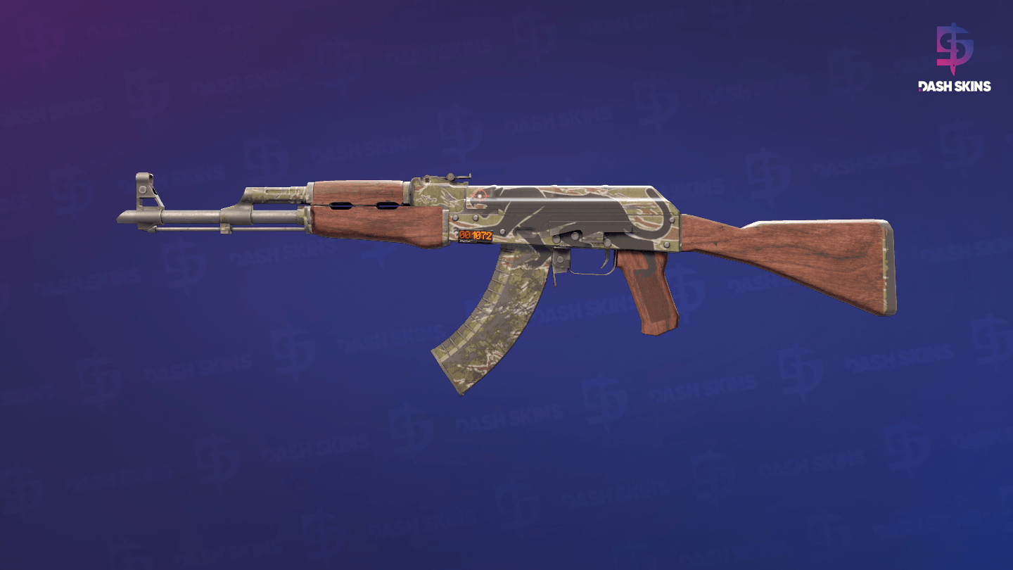 StatTrak™ AK-47 | Jaguar (Well-Worn) Screenshot Playside