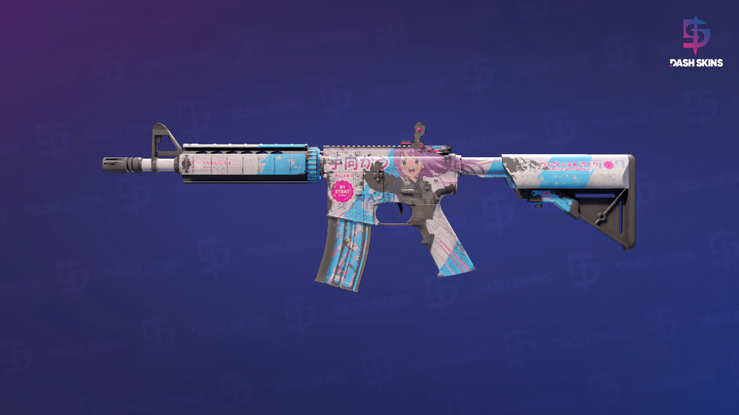 M4A4 | Temukau (Well-Worn) Screenshot Playside