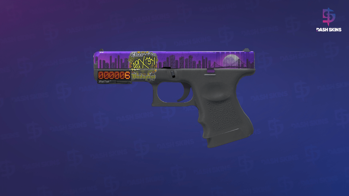 StatTrak™ Glock-18 | Moonrise (Field-Tested) Screenshot Playside
