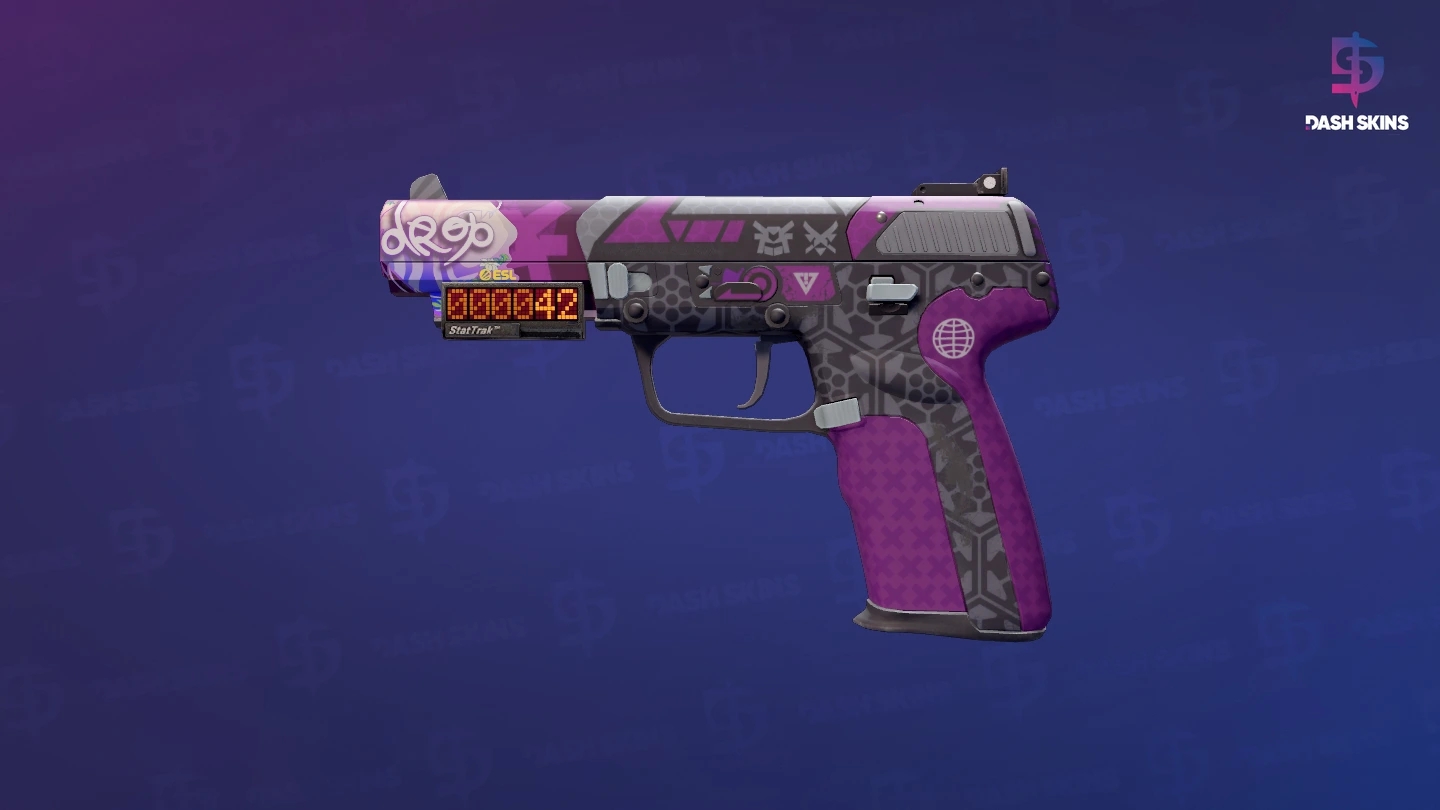 StatTrak™ Five-SeveN | Violent Daimyo (Minimal Wear) Screenshot Playside