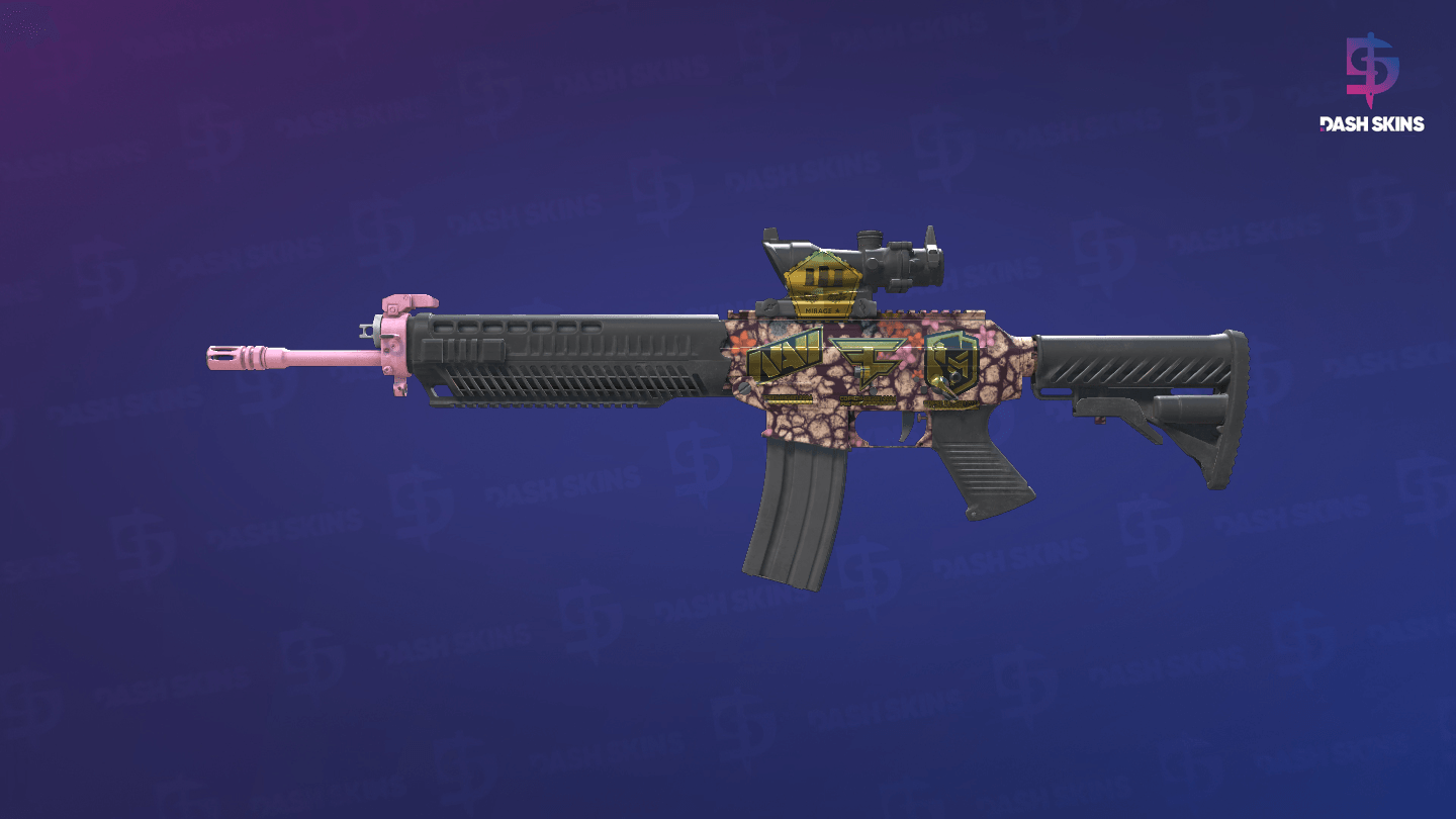 Souvenir SG 553 | Desert Blossom (Minimal Wear) Screenshot Playside