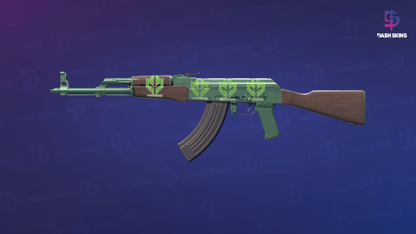 AK-47 | Wintergreen (Minimal Wear) Screenshot Playside